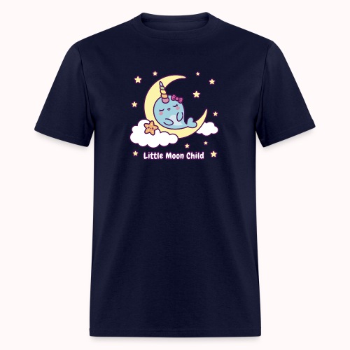 Little Moon Child - Narwhal Dreams On Crescent - Men's T-Shirt