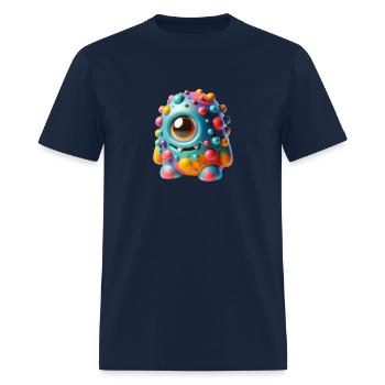 A funny slimy colorful monster 2 - Men's T-Shirt - navy - Front - Jose (178cm)