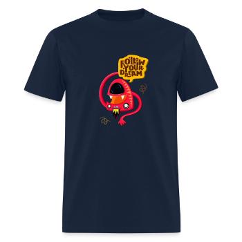 follow your dream - Men's T-Shirt - navy - Front - Jose (178cm)