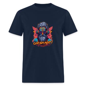 OM Shanti - Men's T-Shirt - navy - Front - Jose (178cm)
