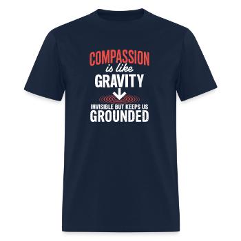 GroundedBGBlank - Men's T-Shirt - navy - Front - Jose (178cm)