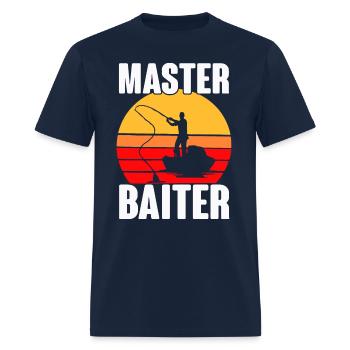 Fishing Fish Master Baiter Fishing , fishing pole - Men's T-Shirt - navy - Front - Jose (178cm)