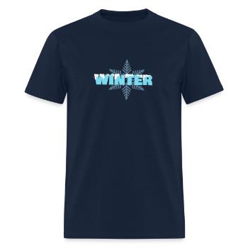 Winter - Men's T-Shirt - navy - Front - Jose (178cm)