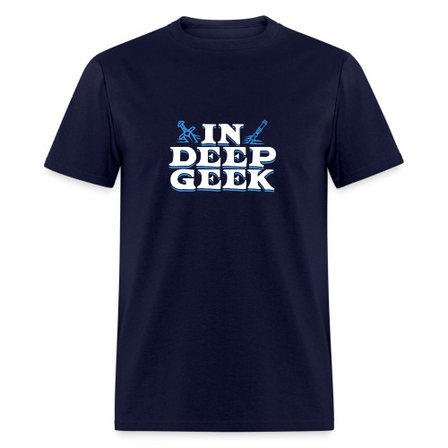 In Deep Geek Logo Full White - Men's T-Shirt