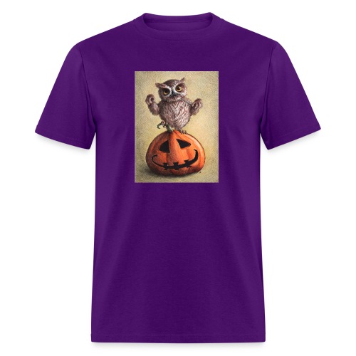 Funny Halloween Owl - Men's T-Shirt