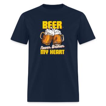 beer - Men's T-Shirt - navy - Front - Jose (178cm)
