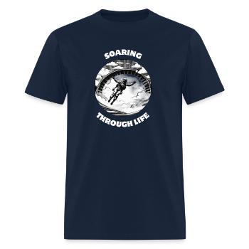 soaring through life - Men's T-Shirt - navy - Front - Jose (178cm)