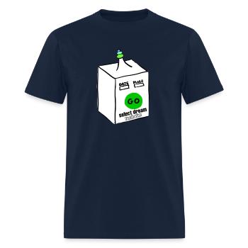 Time travel - Men's T-Shirt - navy - Front - Jose (178cm)