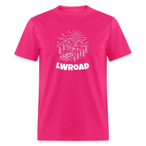 LWRoad White Logo - Men's T-Shirt