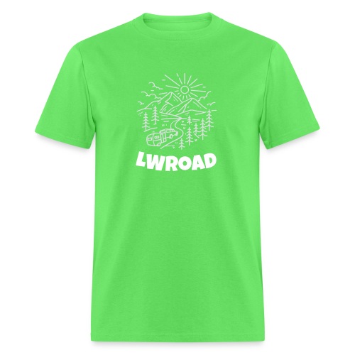 LWRoad White Logo - Men's T-Shirt