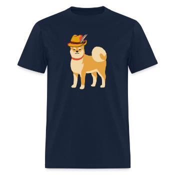 The holder of the golden hat, yes, he is our loyal - Men's T-Shirt - navy - Front - Jose (178cm)