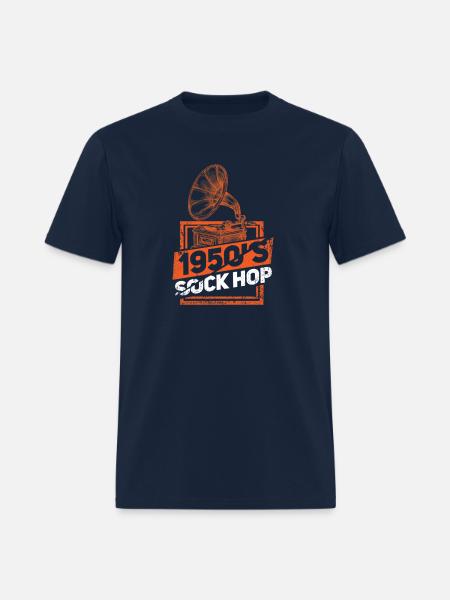 1950s Sock Hop - Men's T-Shirt - navy