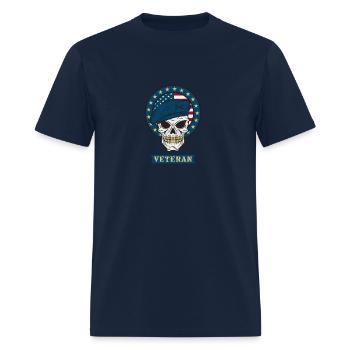 veteran - Men's T-Shirt - navy - Front - Jose (178cm)
