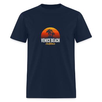 venice beach california - Men's T-Shirt - navy - Front - Jose (178cm)