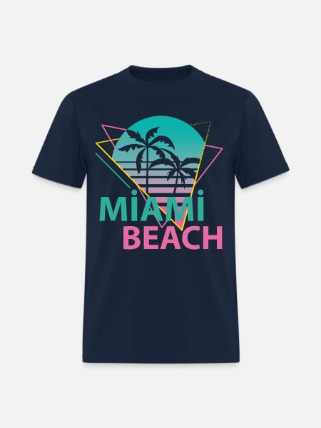 Miami Beach - Men's T-Shirt - navy