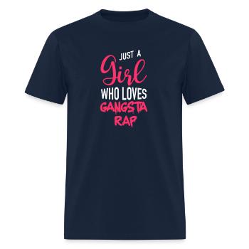Juste un qui aime le gangsta rap - T-shirt Homme - marine - Devant - Jose (178cm)