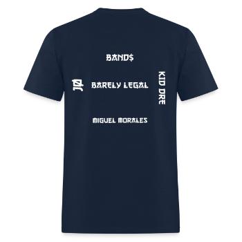 Barely Legal - Men's T-Shirt - navy - Back - Jose (178cm)