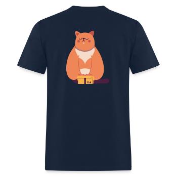 Cat Bread - Men's T-Shirt - navy - Back - Jose (178cm)