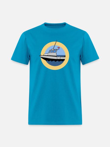 Scuba Boat - Men's T-Shirt - turquoise