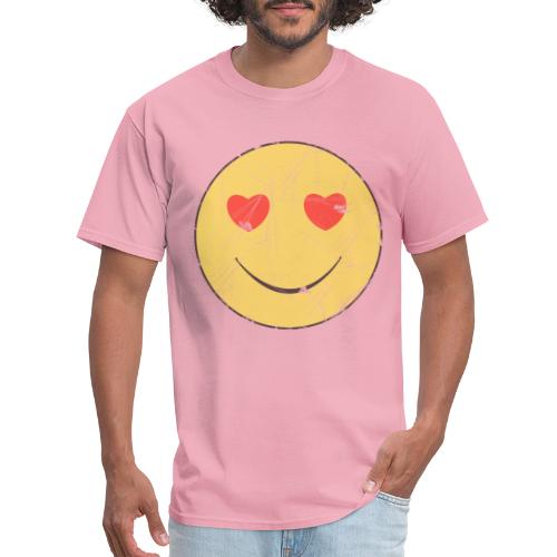 smiley face in love - Men's T-Shirt