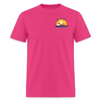 Ship Watcher - Men's T-Shirt - fuchsia - Front - Jose (178cm)