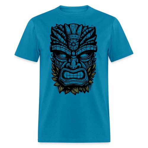 Island Vacation Tiki Mask Summer Graphic by Gnarly - Men's T-Shirt