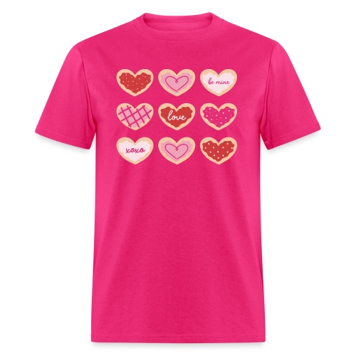 Valentine's Day Heart Cookies - Men's T-Shirt