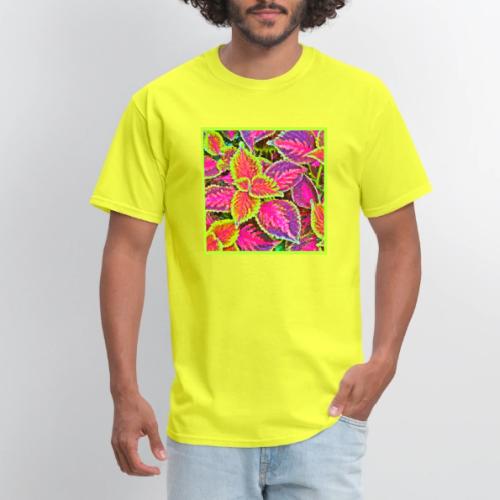 Vivid ChromaLeaf Harmony Pattern - Men's T-Shirt
