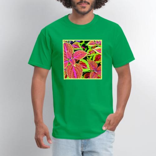 Vibrant RadiantLeaf Dreams Pattern - Men's T-Shirt