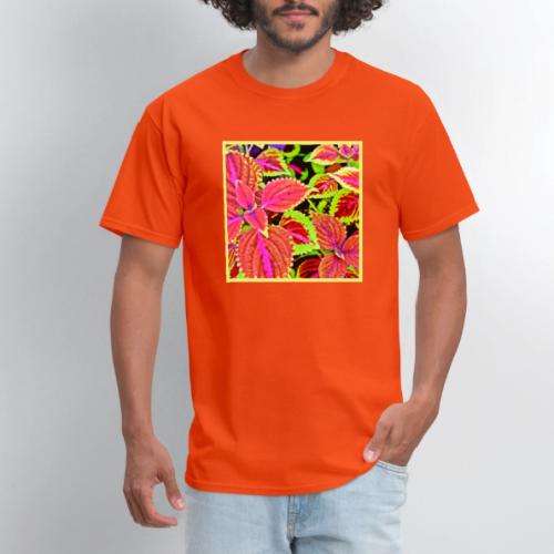 Vibrant RadiantLeaf Dreams Pattern - Men's T-Shirt