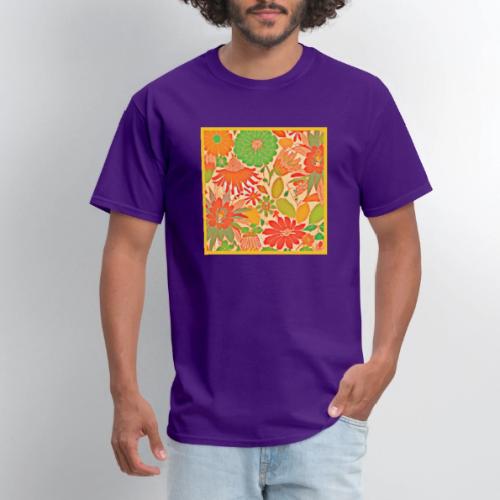 Vibrant Blossom Elegance Pattern - Men's T-Shirt
