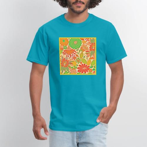 Vibrant Blossom Elegance Pattern - Men's T-Shirt