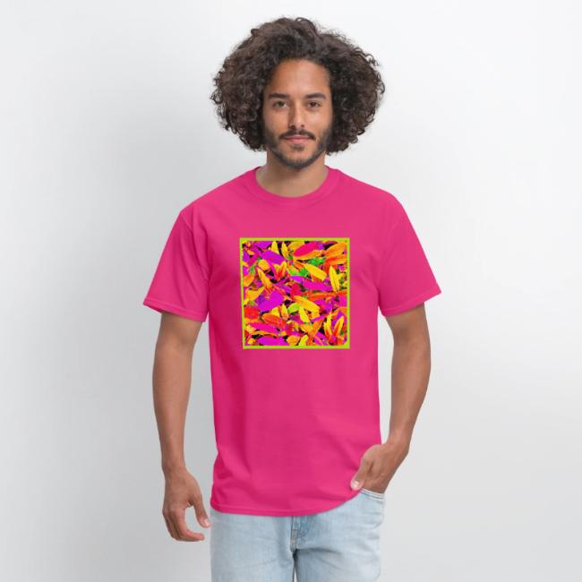 Vibrant NeonLeaf Elegance Pattern