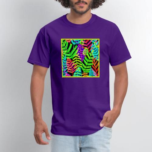 Glowing Leaf Pattern Design - Men's T-Shirt