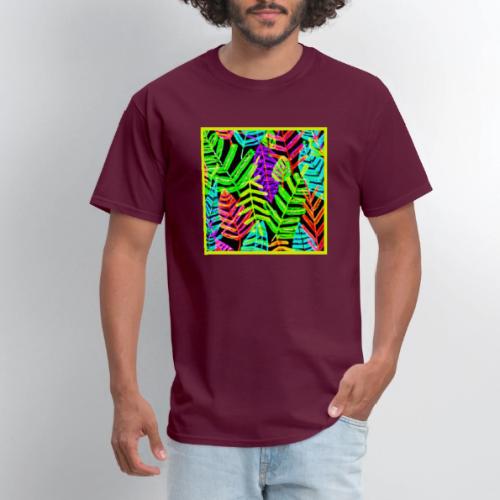 Glowing Leaf Pattern Design - Men's T-Shirt