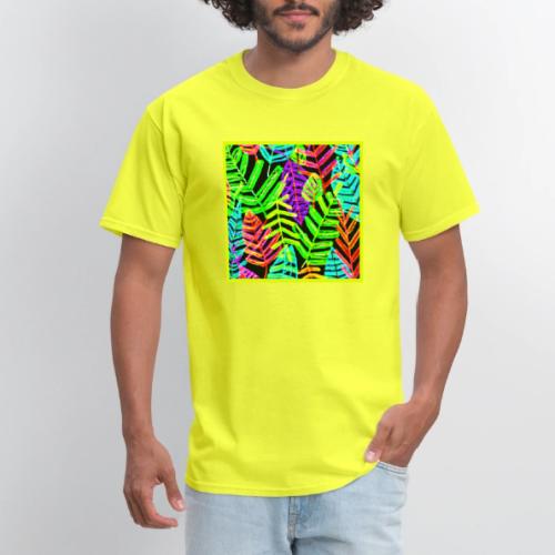 Glowing Leaf Pattern Design - Men's T-Shirt