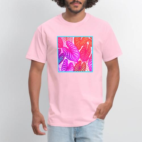 Color Burst Leaves Neon Elegance - Men's T-Shirt