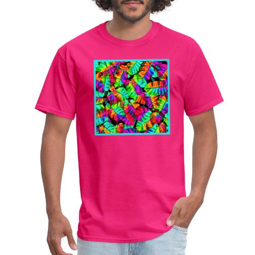 Chic Leaf Pattern Stylish Elegance - Men's T-Shirt