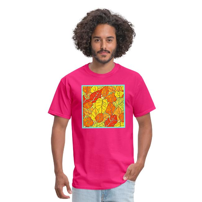 Neon Foliage Burst Vibrant Design