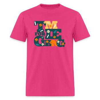 time for change - Men's T-Shirt - fuchsia - Front - Jose (178cm)