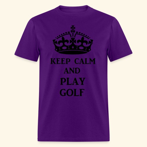 keep calm play golf blk - Men's T-Shirt