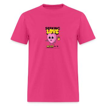 Seeking Love - Men's T-Shirt - fuchsia - Front - Jose (178cm)