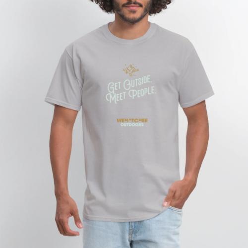 Get Outside. Meet People. 2-Tone, Alternate - Men's T-Shirt