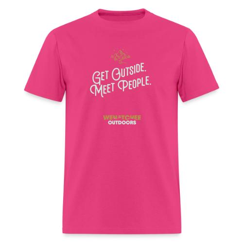 Get Outside. Meet People. 2-Tone, Alternate - Men's T-Shirt
