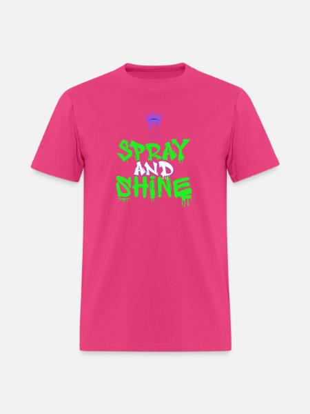 Spray and Shine Graffiti - Men's T-Shirt - fuchsia