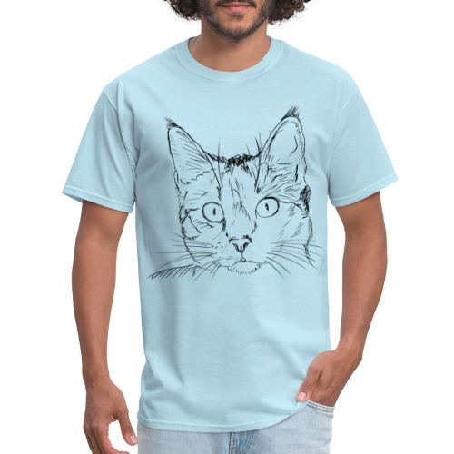 Cat Head | Black - Men's T-Shirt