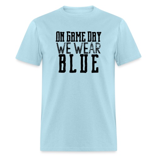 we wear blue png - Men's T-Shirt