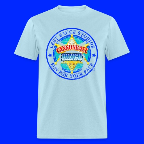 Vintage Cannonball Bingo Badge Blue - Men's T-Shirt