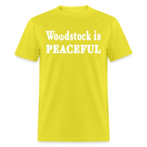 New York Old School Woodstock is Peaceful - Men's T-Shirt