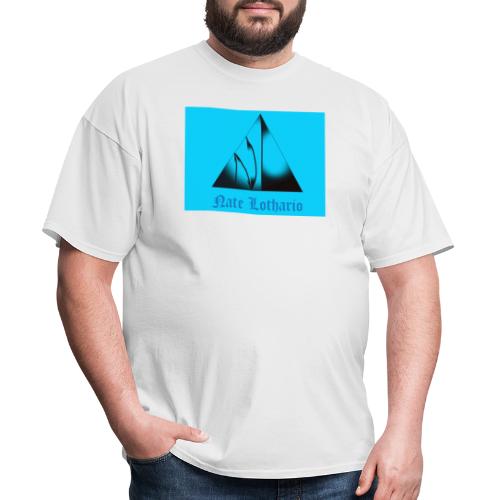 Aqua Blue Logo - Men's T-Shirt